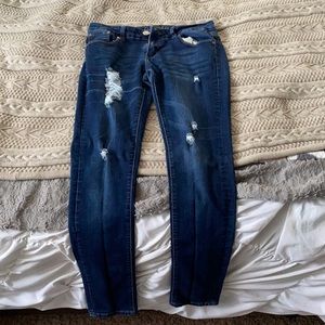 dark wash skinny jeans